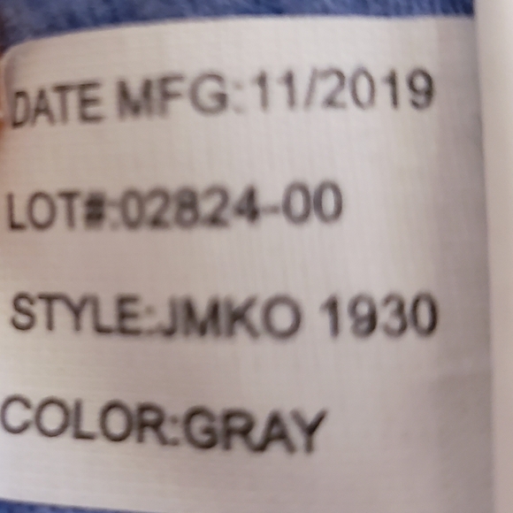 johnnie-o Men Raglan Sweatshirt Small Crewneck Gray White Stripe JMKO 1930 - Picture 12 of 12